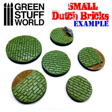Textured Rolling Pin - Small Dutch Bricks - Green Stuff World Roller