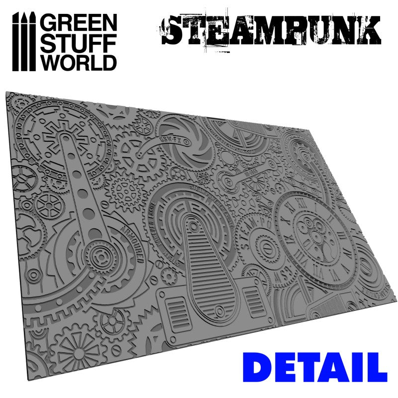 Textured Rolling Pin - STEAMPUNK - Green Stuff World Roller
