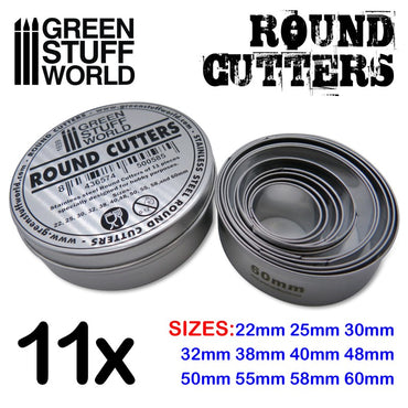 Round Cutters for Bases - Green Stuff World