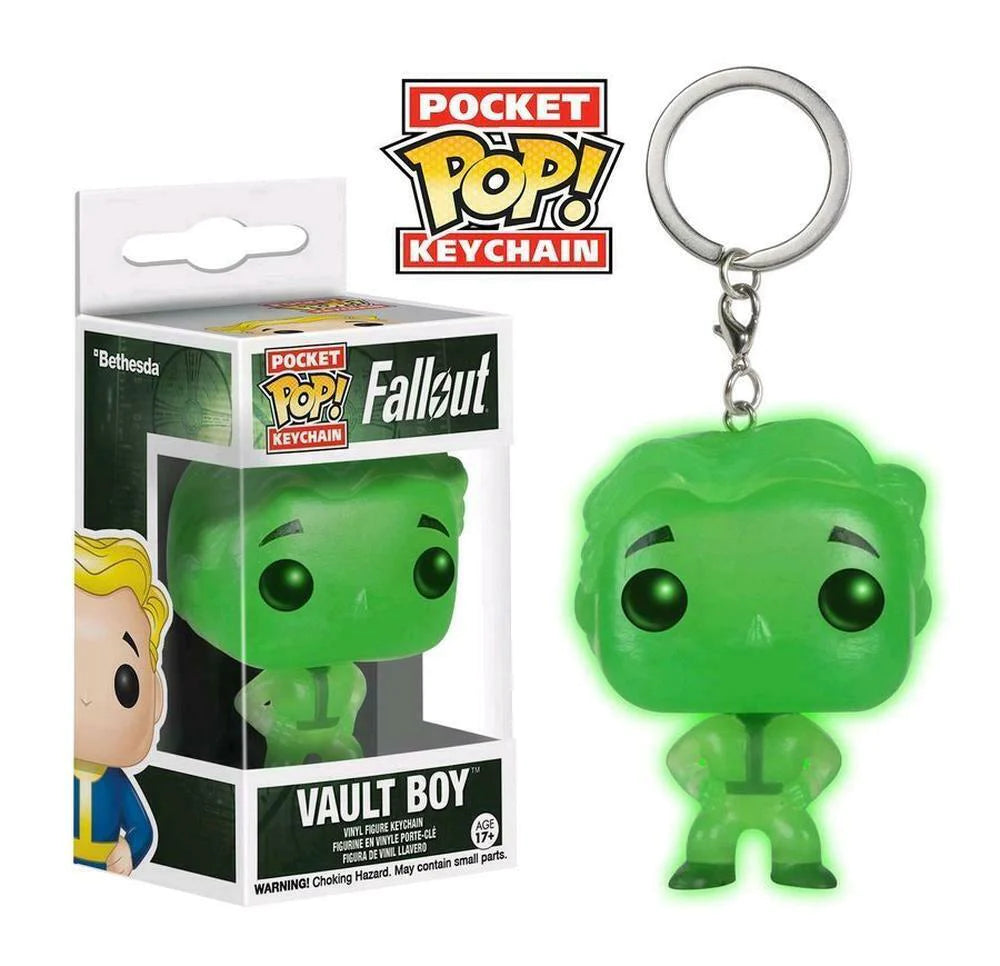 Fallout - Glow in the dark Vault Boy Pop! Keychain