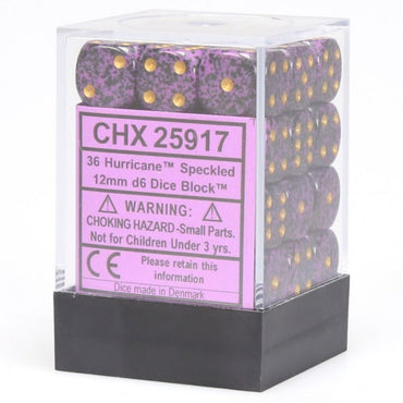 CHX 25917 Speckled 12mm d6 Hurricane Block (36)