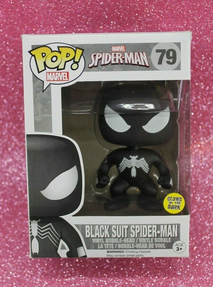 Black Suit Spider-Man (Glow in the Dark) #79 Spider-Man Pop! Vinyl