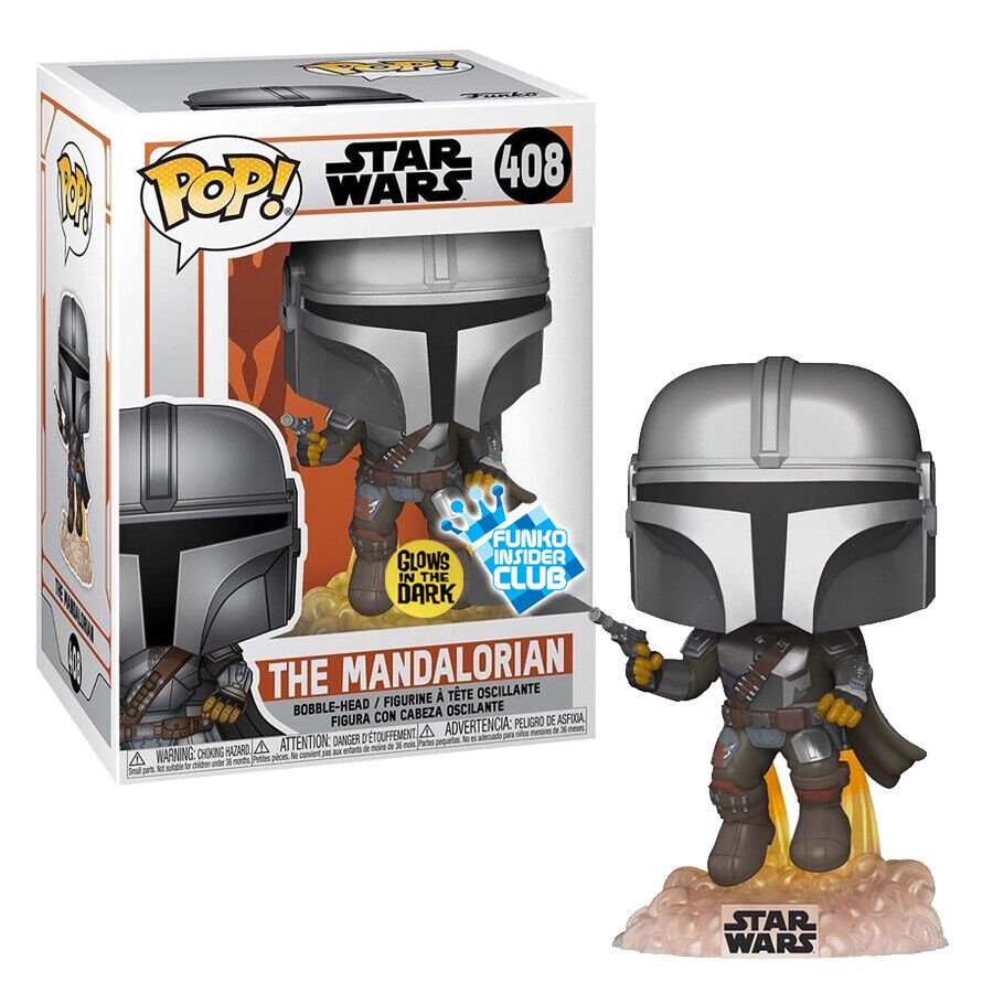 The Mandalorian (Glow) #408 Star Wars Mandalorian Pop! Vinyl