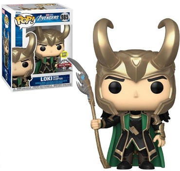 Loki with Scepter (Glow in the Dark Special Edition) #985 Marvel Avengers Pop! Vinyl