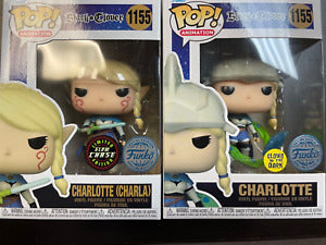 Charlotte (Charla) w/ chase (Glow in the Dark Special Edition) #1155 Black Clover Pop! Vinyl