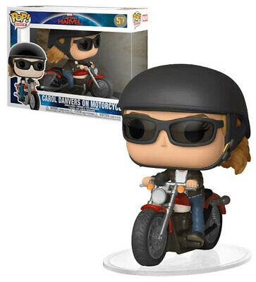 Carol Danvers on Motorcycle #57 Captain Marvel Pop! Vinyl