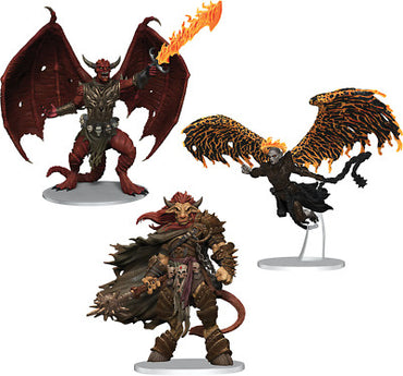 D&D Icons of the Realms Miniatures Archdevils Bael, Bel, and Zariel