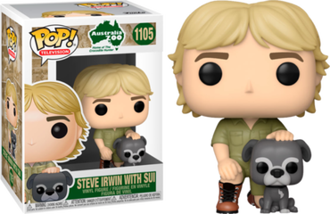 Steve Irwin with Sui #1105 Australia Zoo Pop! Vinyl
