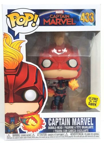 Captain Marvel (Glow in the Dark) #433 Captain Marvel Pop! Vinyl