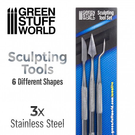 3x Sculpting Tools - Green Stuff World