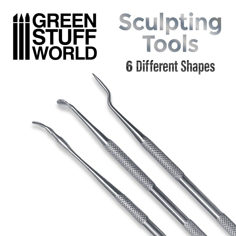 3x Sculpting Tools - Green Stuff World