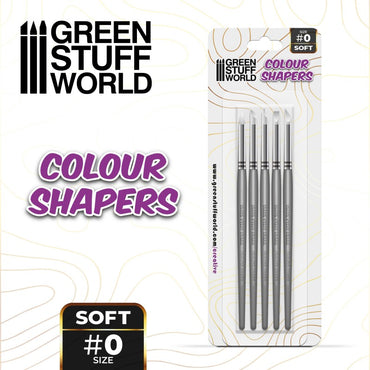 Colour Shapers Brushes SIZE 0 - WHITE SOFT - Green Stuff World - Green Stuff World
