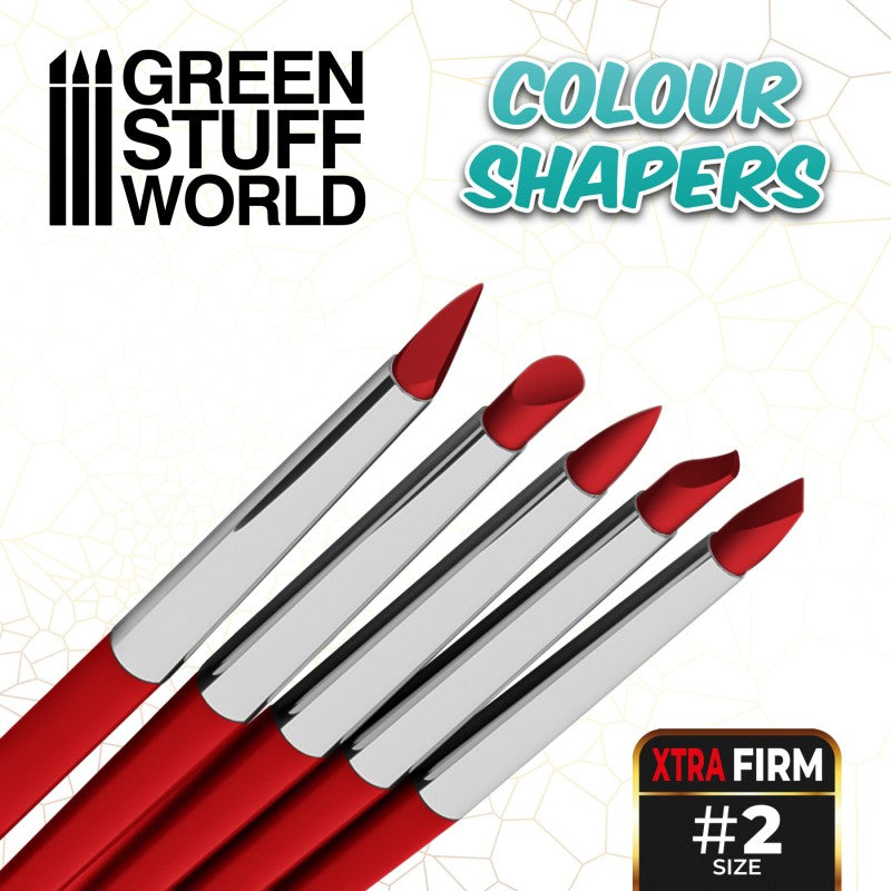 Colour Shapers Brushes SIZE 2 - EXTRA FIRM - Green Stuff World