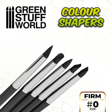 Colour Shapers Brushes SIZE 0 - BLACK FIRM - Green Stuff World - Green Stuff World