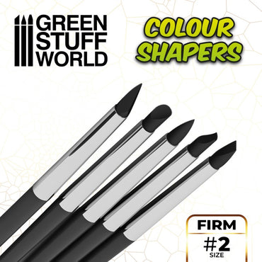 Colour Shapers Brushes SIZE 2 - BLACK FIRM - Green Stuff World