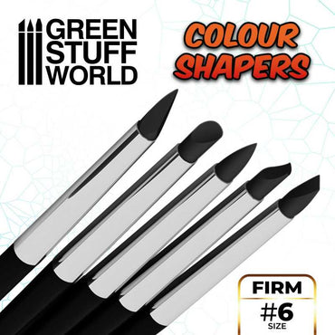 Colour Shapers Brushes SIZE 6 - BLACK FIRM - Green Stuff World