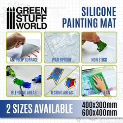 Silicone Painting Mat 400x300mm - Green Stuff World