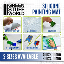 Silicone Painting Mat 600x400mm - Green Stuff World