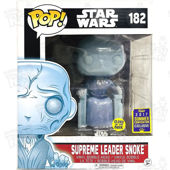 Supreme Leader Snoke (Glow in the Dark 2017 Summer Convention) #182 Star Wars Pop! Vinyl