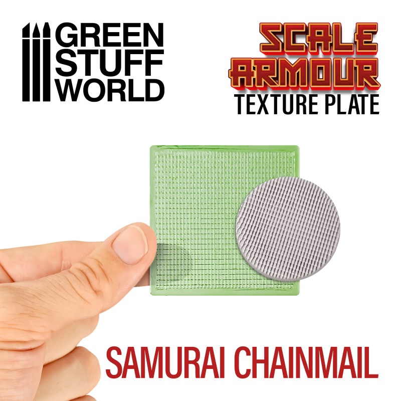 Texture Plate - Samurai ChainMail - Green Stuff World