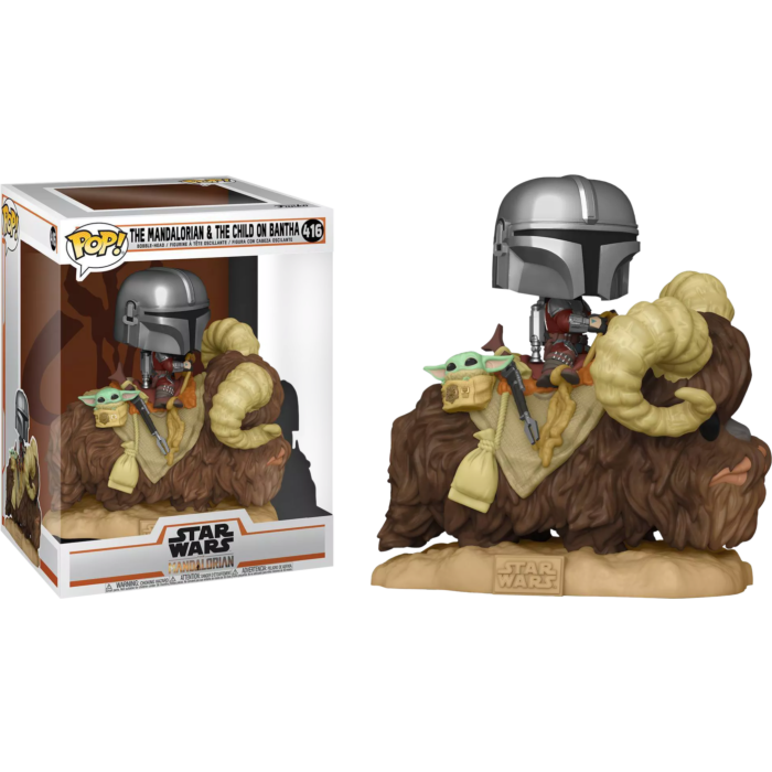 The Mandalorian & The Child on Bantha #416 Star Wars The Mandalorian Pop! Vinyl