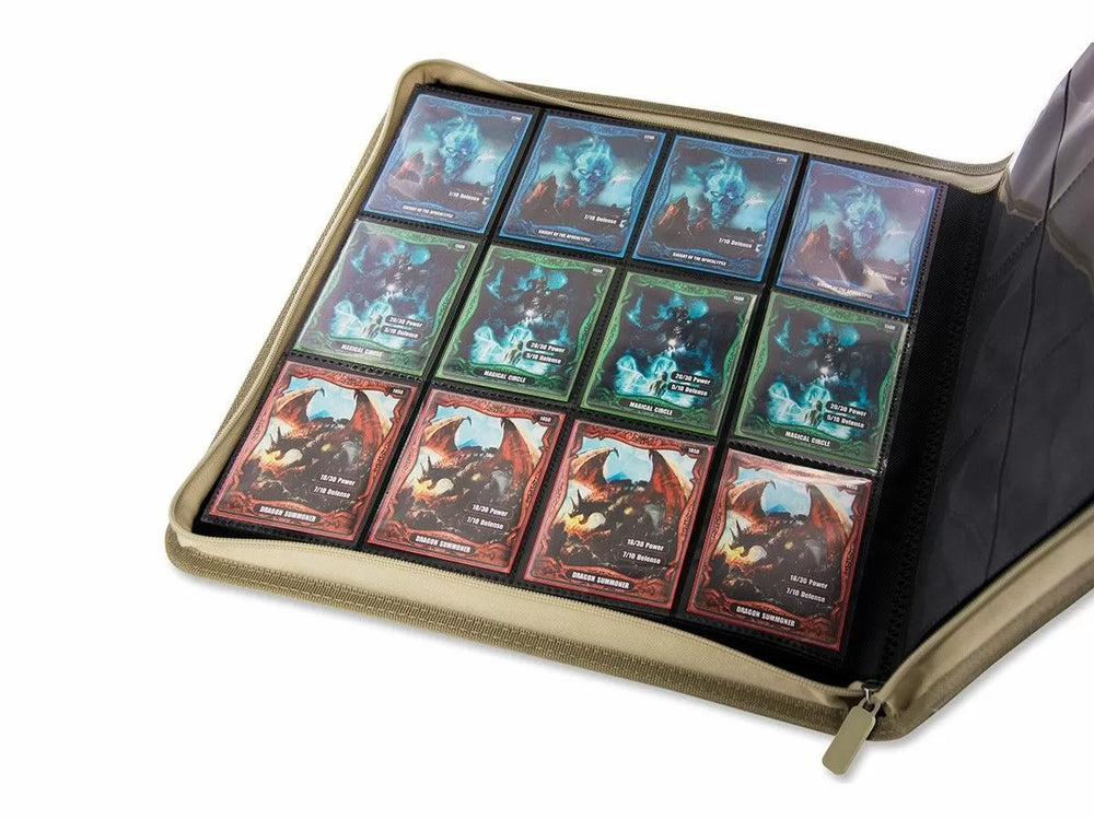 Ultimate Guard 12-Pocket QuadRow ZipFolio XenoSkin Sand Folder