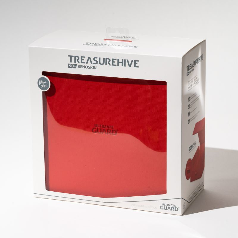 Ultimate Guard Treasurehive 90+ XenoSkin Red Deck Box - PRE-ORDER 2022