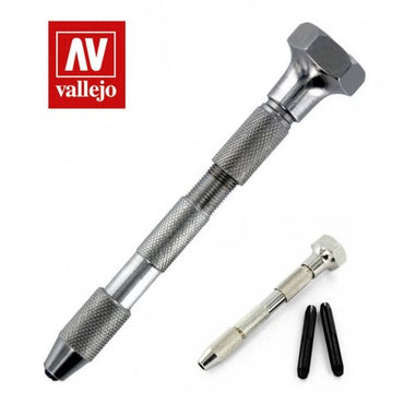 Vallejo Hobby Tools - Pin vice - double ended, swivel top