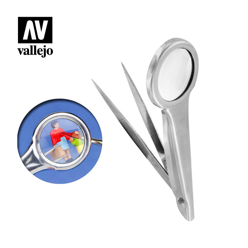 Vallejo Hobby Tools - Magnifier Tweezers