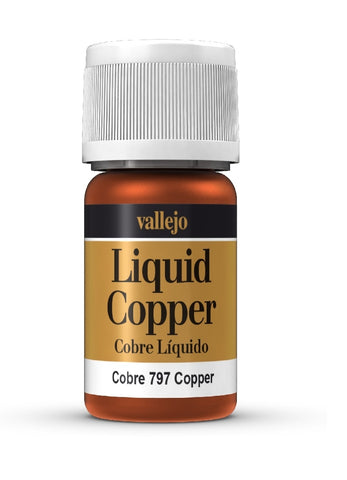 Vallejo Model Colour - Metallic Liquid Copper (Alcohol Base) 35 ml