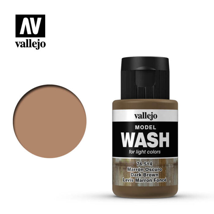 Vallejo Model Wash - Dark Brown 35 ml