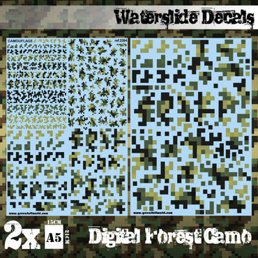 Waterslide Decals - Digital Forest Camo - Green Stuff World