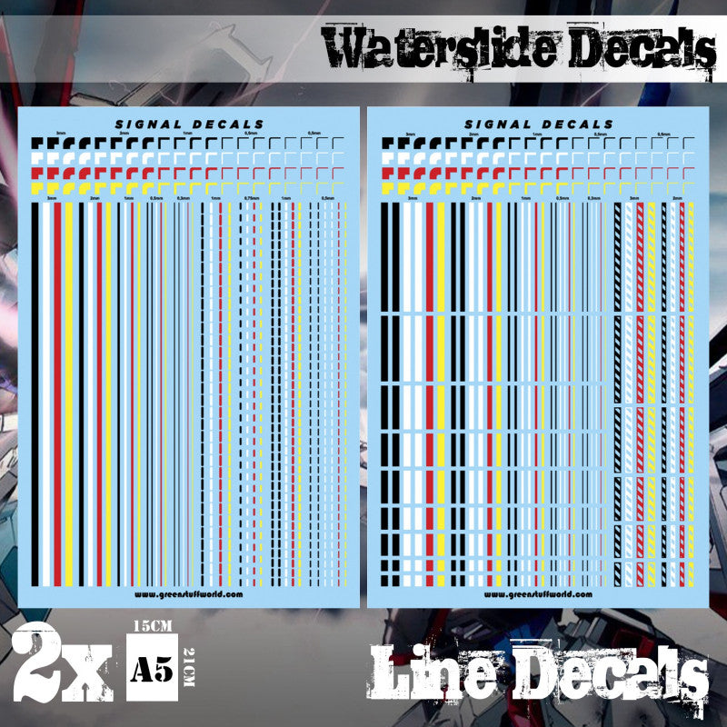 Waterslide Decals - Lines - Green Stuff World