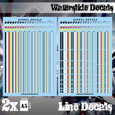 Waterslide Decals - Lines - Green Stuff World