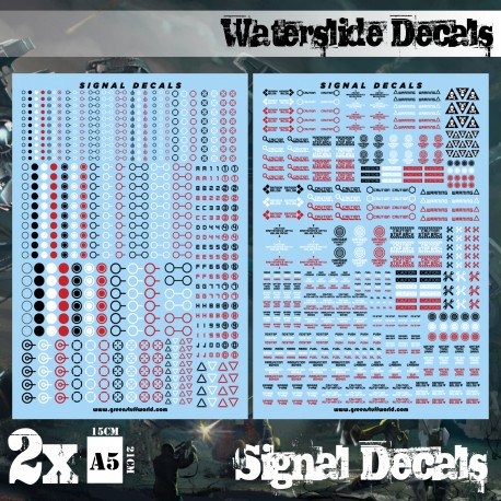 Waterslide Decals - Robot Signals - Green Stuff World