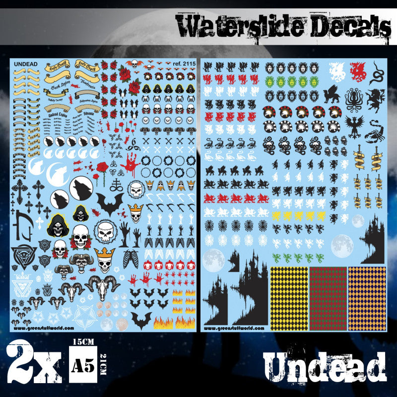 Waterslide Decals - Undead - Green Stuff World