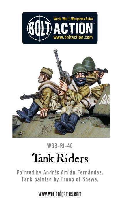 Tank Riders - WWII Soviet Army - Bolt Action