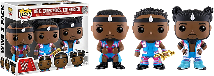 Big E/Xavier Woods/Kofi Kingston 3 Pack WWE Pop! Vinyl PRE-OWNED