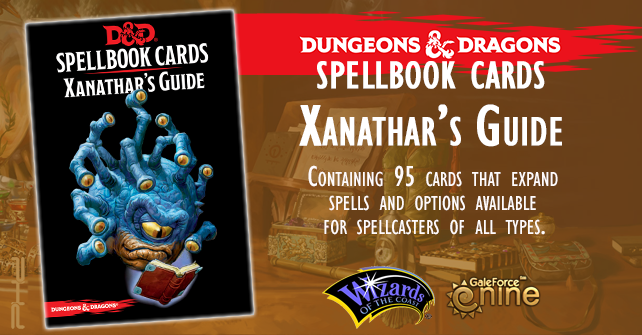 D&D Spellbook Cards Xanathars Deck (95 Cards) 2018 Edition