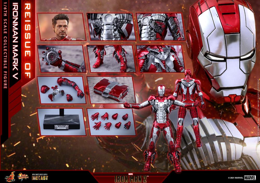 Iron Man Mark V - MMS400 D18 1/6th Scale Hot Toy